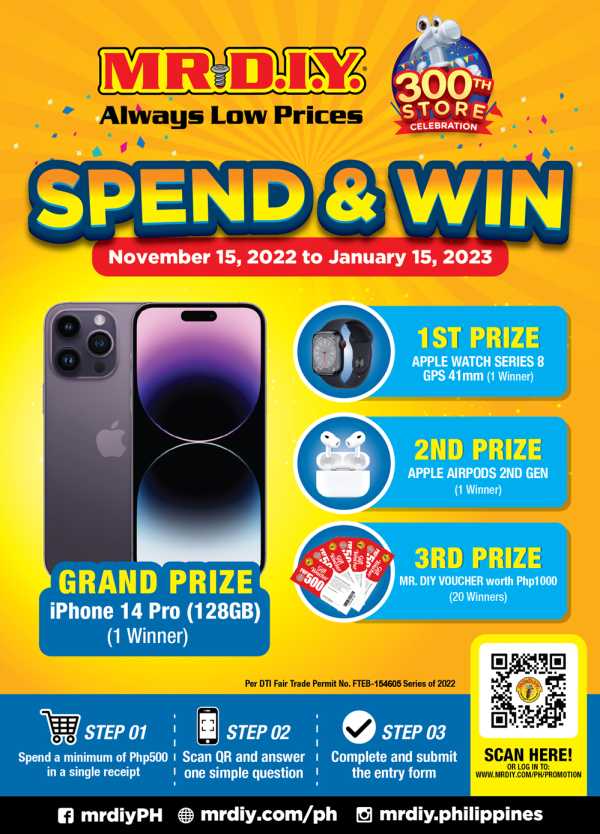 Mr DIY Spend and Win Raffle